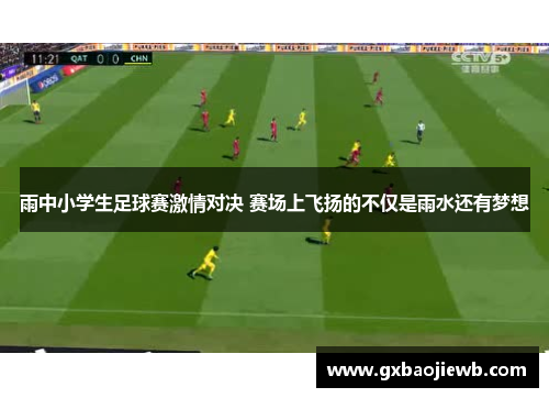 雨中小学生足球赛激情对决 赛场上飞扬的不仅是雨水还有梦想